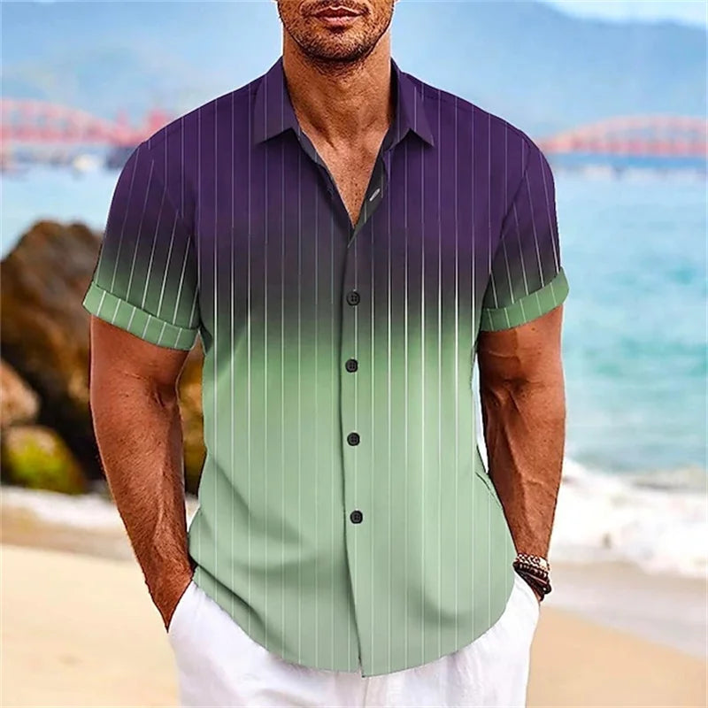 Gradient Striped Shirt