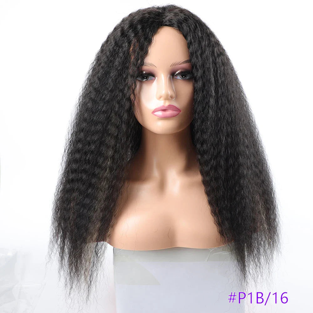 Long Puffy Kinky Curly Synthetic Wigs