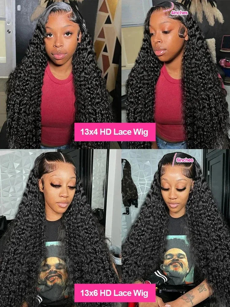 Brazilian Water Deep Wave Lace Front Wigs