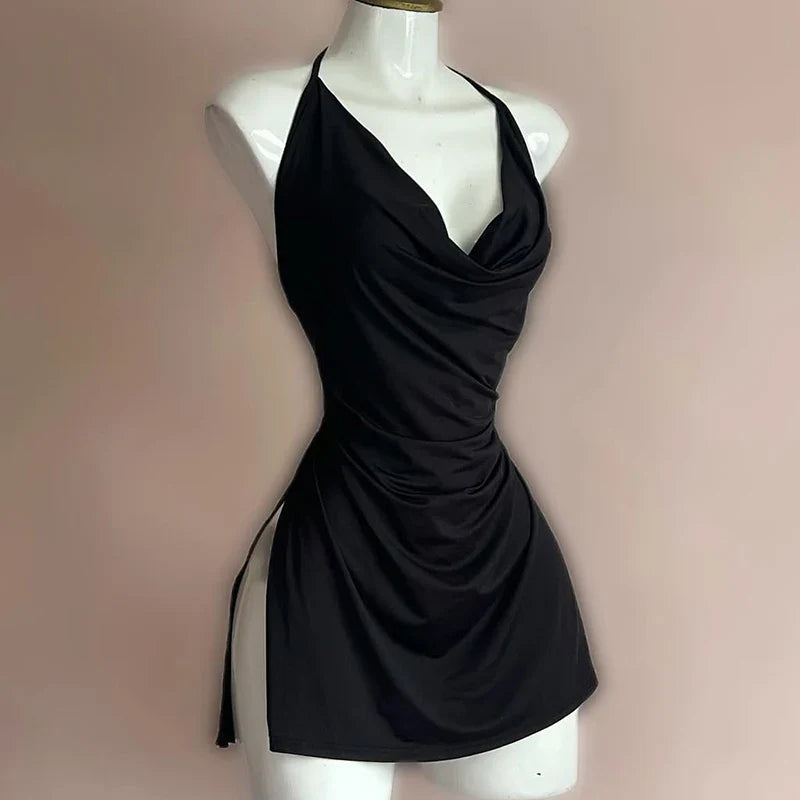 Elegant Irregular Slim Mini Dresses