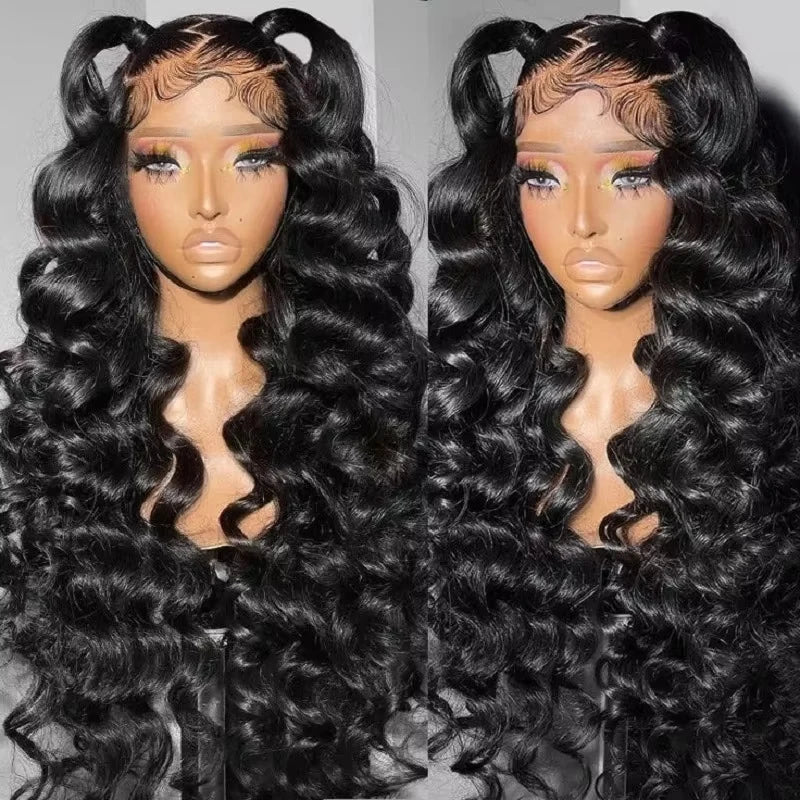 Loose Deep Wave HD Transparent Human Hair Wig