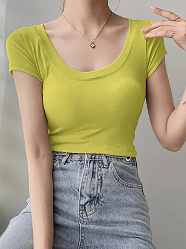Cotton Basic T Shirt