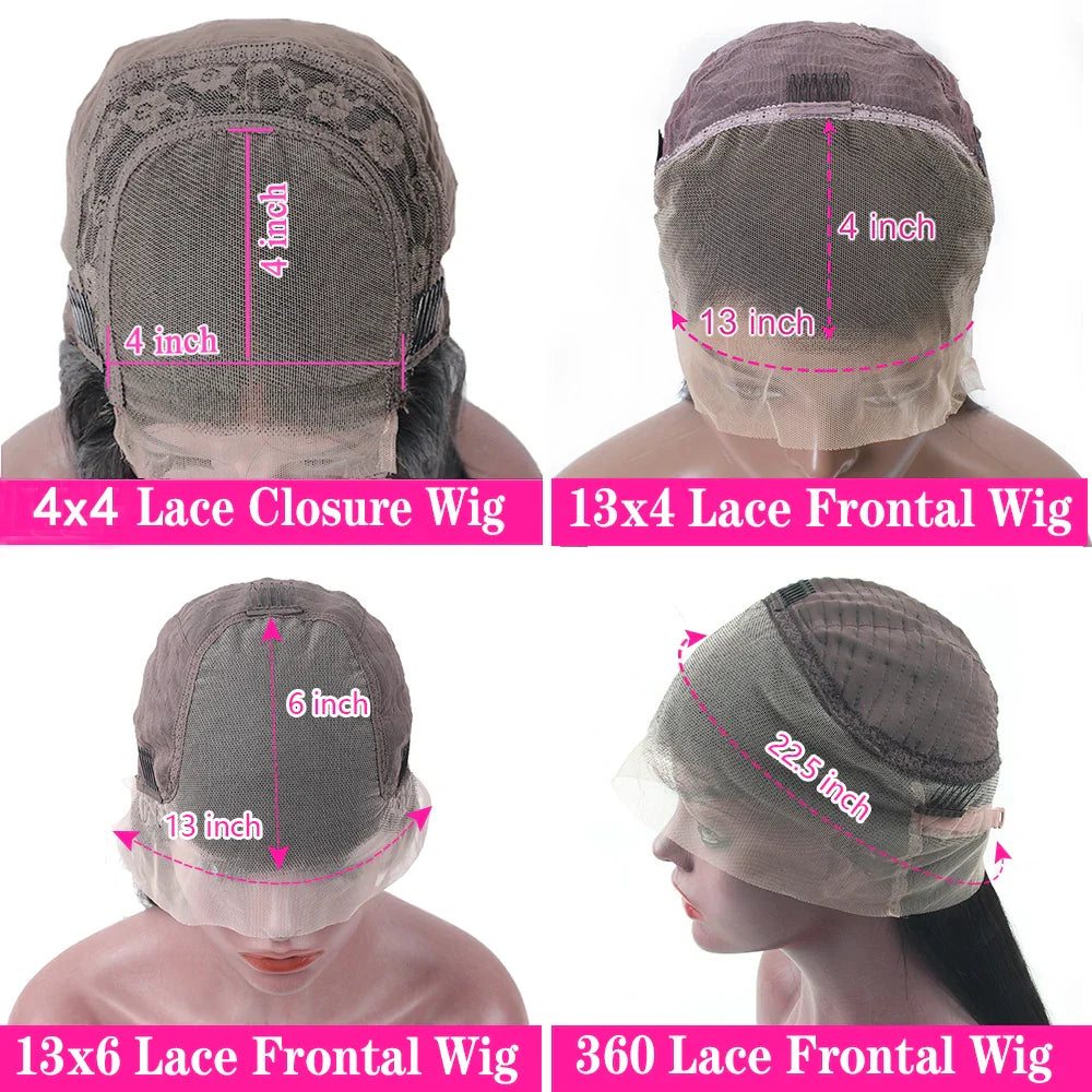 Deep Wave Frontal Curly Hair Wigs