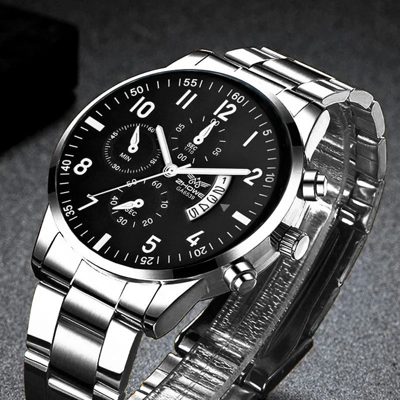 Luxury Steel Belt Watch