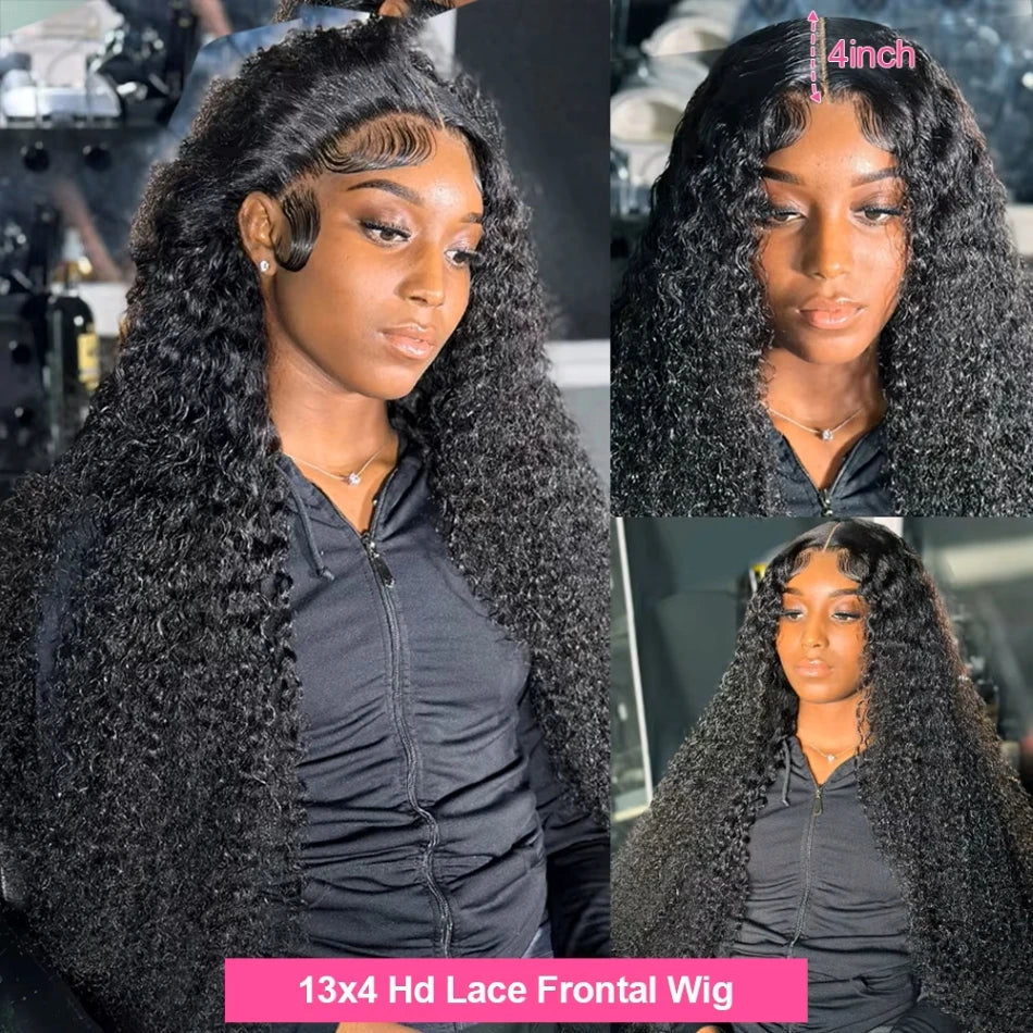 HD Transparent Lace Frontal Human Hair Wigs