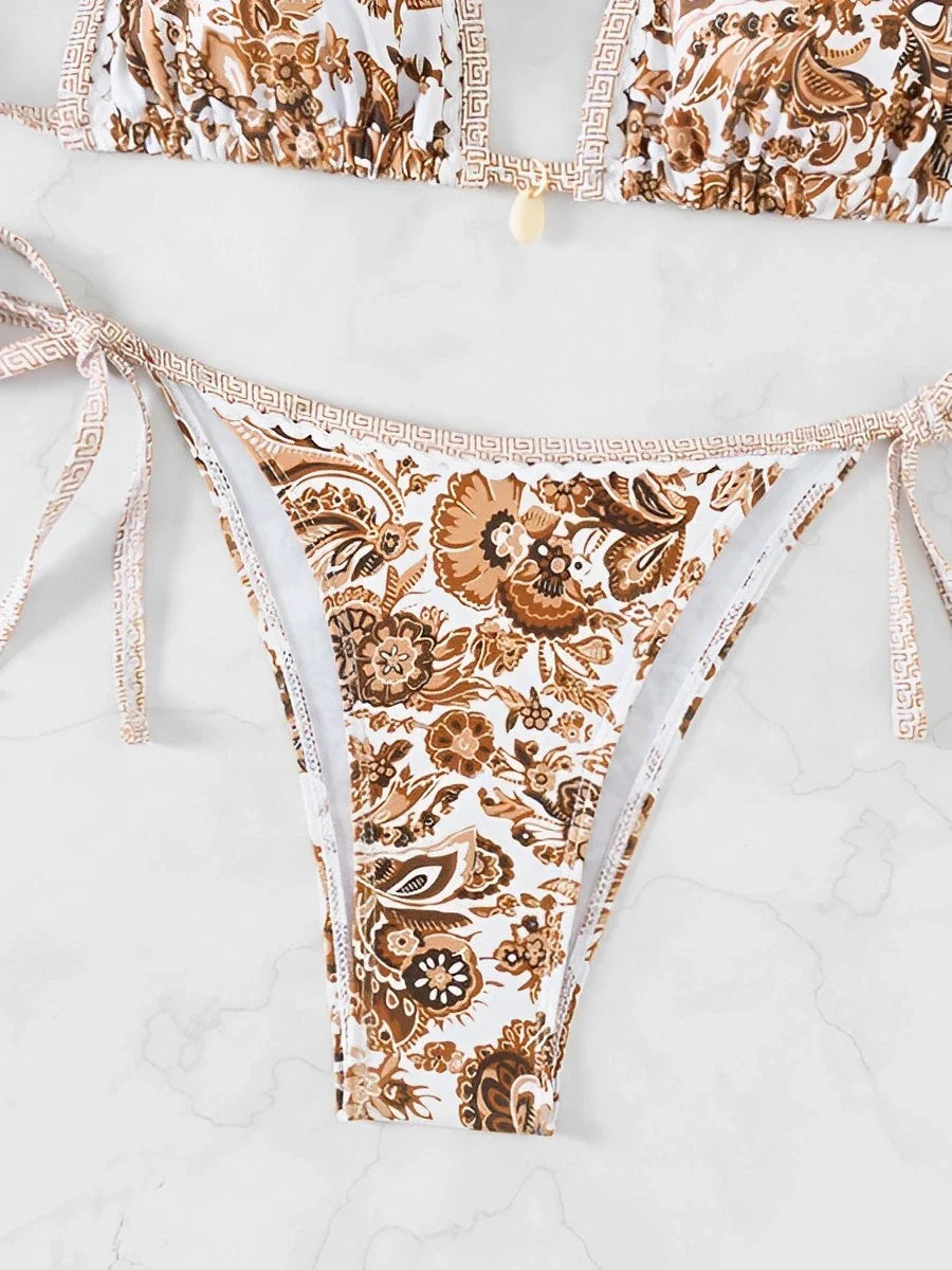 Halter String Triangle Two Piece Bikini