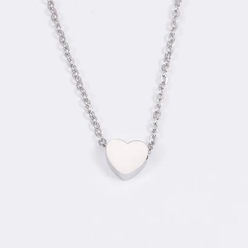 K Gold Plated Heart Necklace |Silver Plated Necklace Cute Dainty Love Pendant Necklaces for Women Gift for Girls Gift for Women