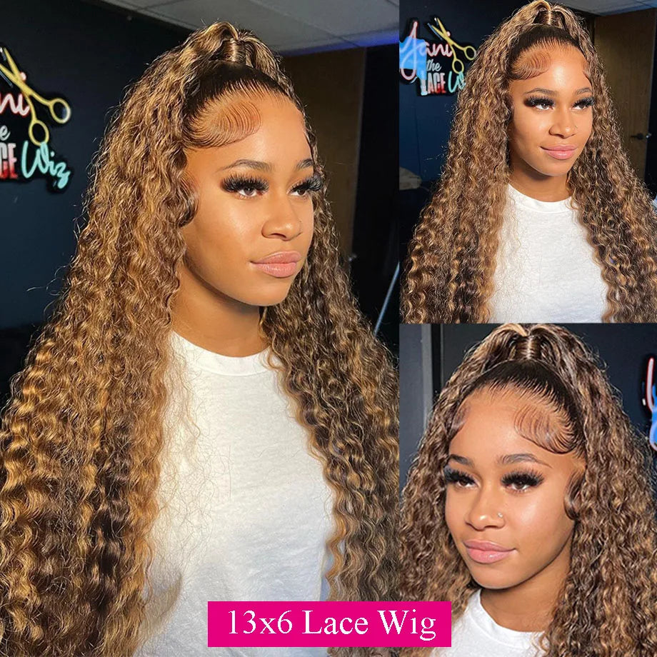 Human Hair HD Lace Curly Wigs