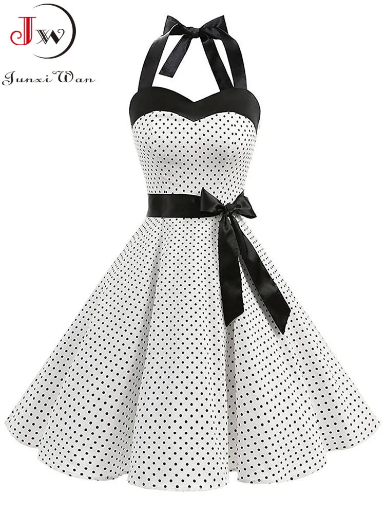 Polka Dot Print Summer Dress