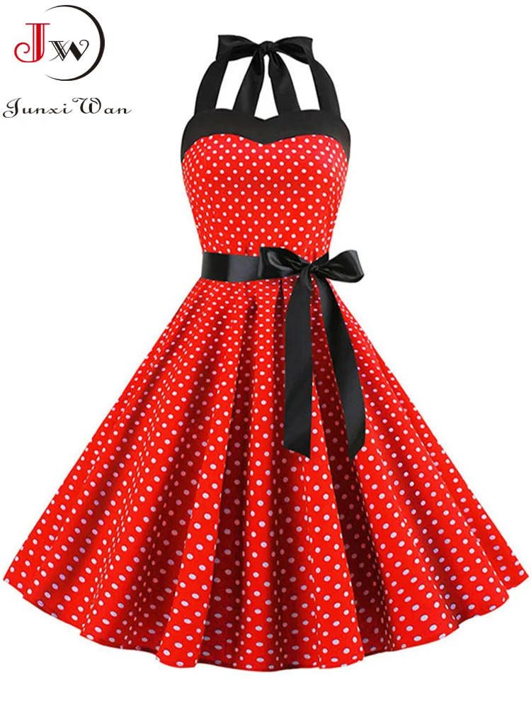 Polka Dot Print Summer Dress