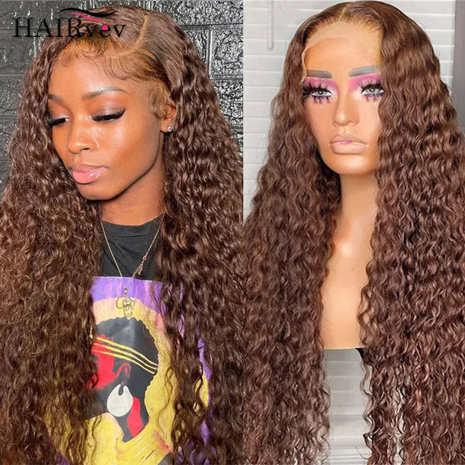 Deep Wave Frontal Curly Hair Wigs
