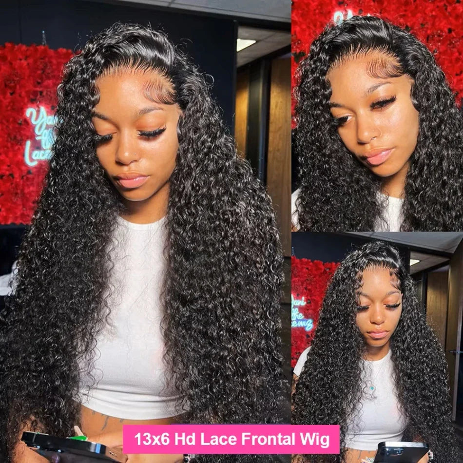 HD Transparent Lace Frontal Human Hair Wigs