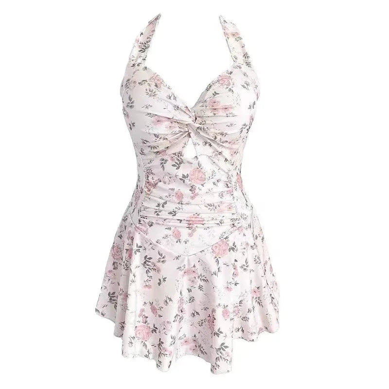 Hanging Neck Sweet Swimwear