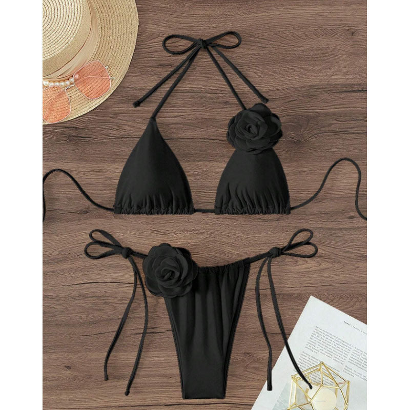 Three-dimensional Flower Women's Swimsuit Bikini Suit Fashion