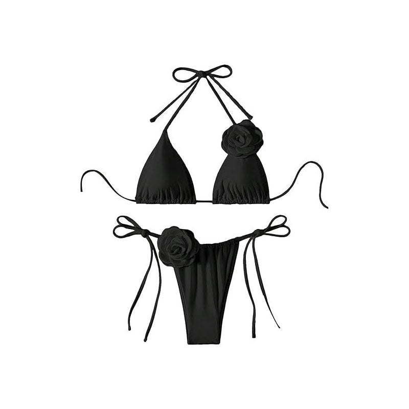 Three-dimensional Flower Women's Swimsuit Bikini Suit Fashion